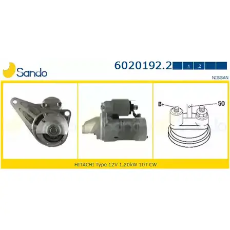 Стартер SANDO V7G7 5H 1198319602 6020192.2 S7F2UMM изображение 0