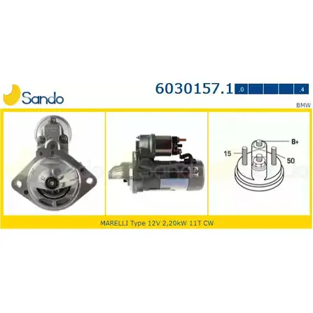 Стартер SANDO JUH7Z 6030157.1 1198319773 YZ8C FP