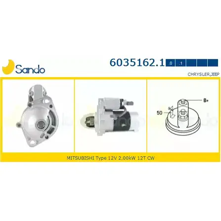 Стартер SANDO R1NXIO 1 6035162.1 6TCWR5 1198319921 изображение 0