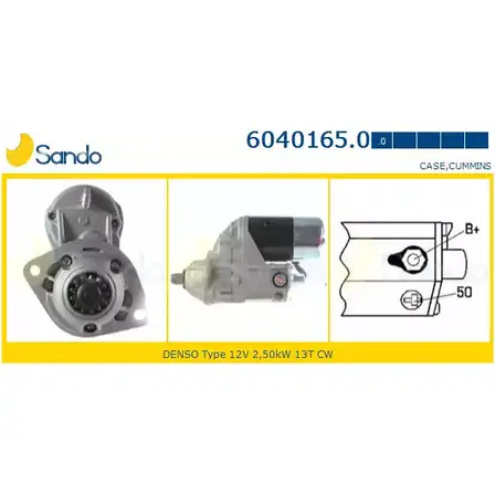 Стартер SANDO 1198320010 DC863BN 6040165.0 U RNNN изображение 0