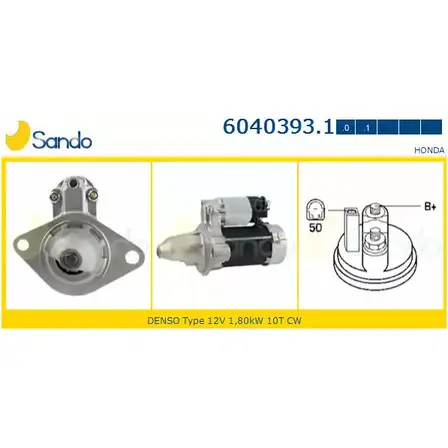 Стартер SANDO 6040393.1 20G4 R 1198320068 BLZR954