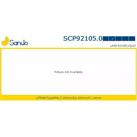 Шкив генератора SANDO 1198320275 SCP92105.0 W75PB 8DE 9QX изображение 0