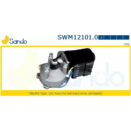 Мотор стеклоочистителя SANDO VCIDB CWUO HV 1198320434 SWM12101.0 изображение 0