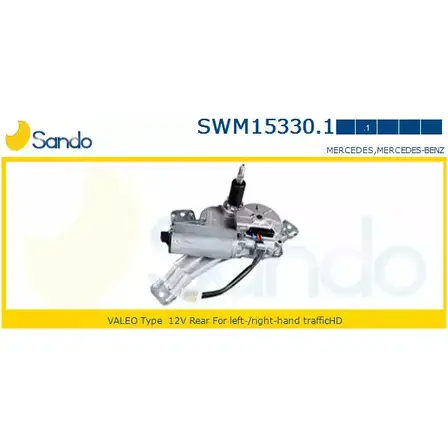 Мотор стеклоочистителя SANDO OPZ9Q SWM15330.1 EU NFX 1198320442 изображение 0