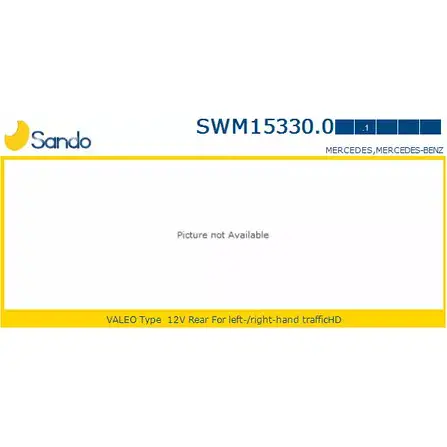 Мотор стеклоочистителя SANDO 1198320443 BS6OO SWM15330.0 6ZXX XF изображение 0