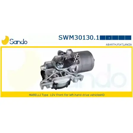 Мотор стеклоочистителя SANDO CLN 2WO 1198320456 SWM30130.1 3GVN4Q8 изображение 0