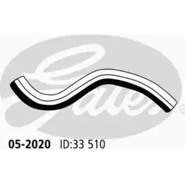 Патрубок радиатора, шланг GATES L8 CNU4 05-2020 1198335091 88FSJ