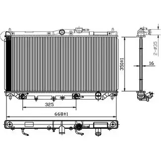 Радиатор охлаждения двигателя ORDONEZ 1198343916 14 IHPB 2066083 8B8M6 изображение 0