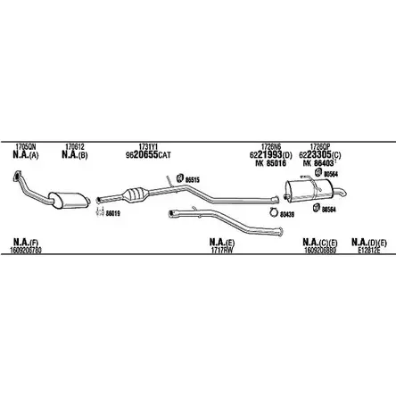 Система выпуска ОГ Walker RIJ4 0 NEUQUH2 1198916246 CIK014443BB