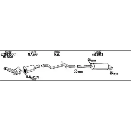 Система выпуска ОГ Walker 8AG3M 6 THVOY 1198918054 CIK018458 изображение 0