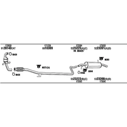 Система выпуска ОГ Walker PMKCA I D944J PEK019352A 1199075874