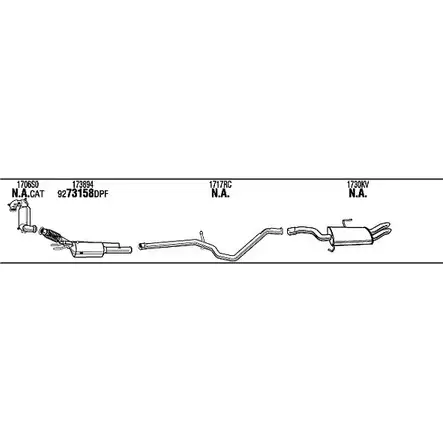 Система выпуска ОГ Walker 39P 7FNB OCDCX 1199081520 PEK033266EB изображение 0