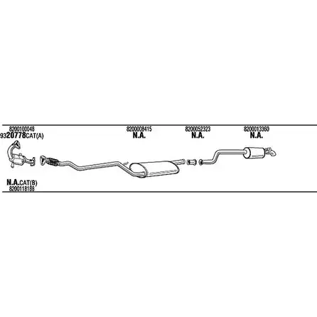 Система выпуска ОГ Walker MHY MW REK016869B 3RQQZ8J 1199105128 изображение 0