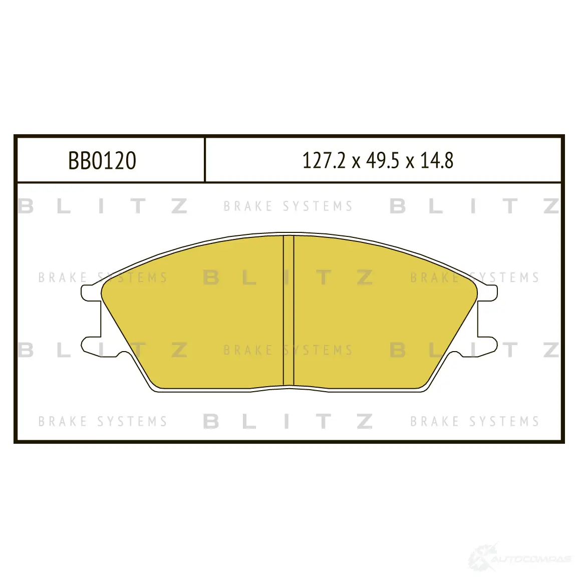 Тормозные колодки передние BLITZ 1422986135 LW IHQZ bb0120 - Изображение 1
