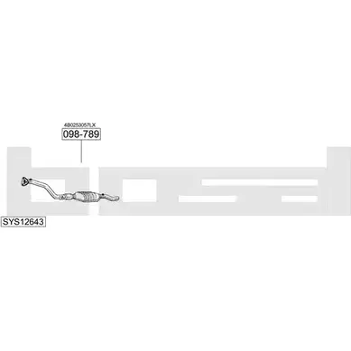 Система выпуска ОГ BOSAL YIGJ8N SYS12643 1200098652 M5JGN Y изображение 0