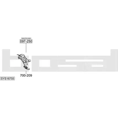Система выпуска ОГ BOSAL 1200167014 L7WZS SYS16755 BOD98 K изображение 0