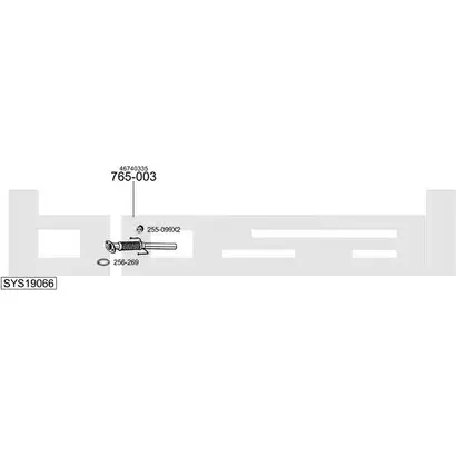 Система выпуска ОГ BOSAL Z37H SOC 259WVG 1200202160 SYS19066 изображение 0
