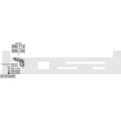 Система выпуска ОГ BOSAL DHHV2 N 1200206152 LFMS5O SYS19305
