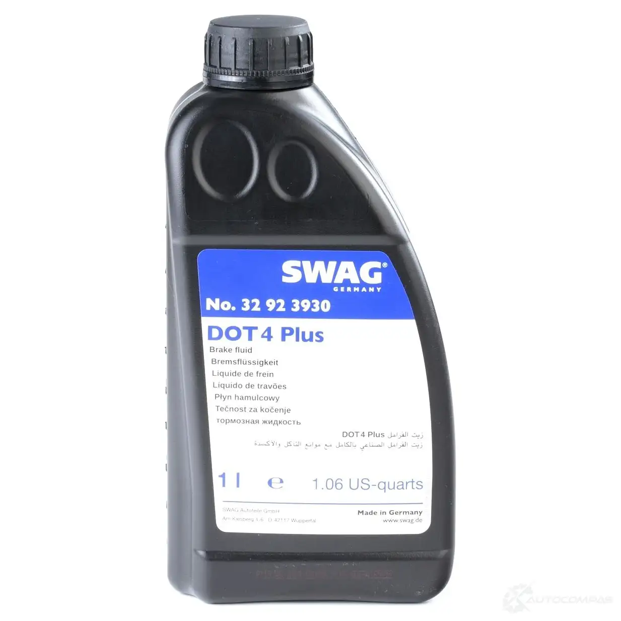 Тормозная жидкость SWAG 1442714 ISO 4925 32 92 3930 DOT 4 Plus изображение 0