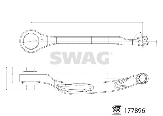 Рычаг подвески SWAG 2O81 248 33 10 4358 1440652430 изображение 2