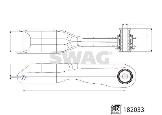 Рычаг подвески SWAG 33 10 8489 ANXJ6 5 1440653246 изображение 0