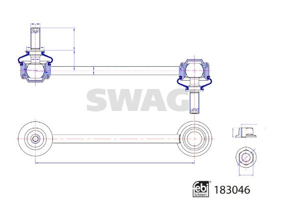 Стойка стабилизатора SWAG 85HD O 33 10 8804 1440653314