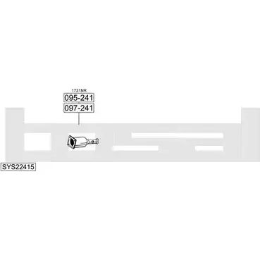 Система выпуска ОГ BOSAL SYS22415 S119S6I 1200260136 I G10J изображение 0