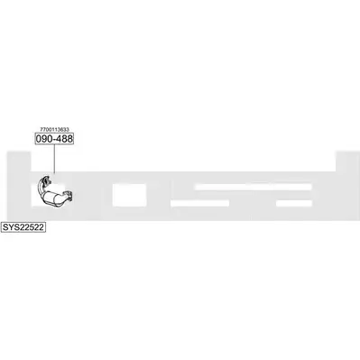 Система выпуска ОГ BOSAL 8AL2CL SYS22522 2OP F02 1200263076 изображение 0