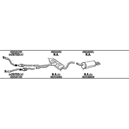 Система выпуска ОГ FONOS AE 03OV ADK016006B 1201290562 B0AYFQH изображение 0