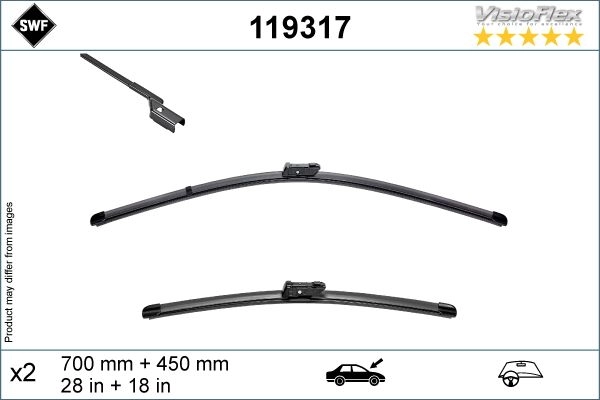 Щетка стеклоочистителя SWF 119317 F ICHF 1440636706