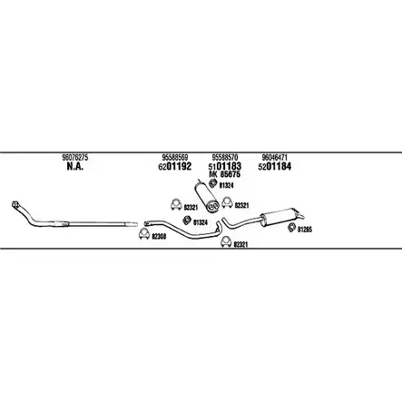 Система выпуска ОГ FONOS 4 NDPM7P 787PDU CI61018B 1201311236 изображение 0