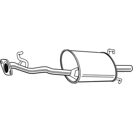 Задний глушитель FONOS 1201374247 XN1ZB 620449 F I7B7X6 изображение 0