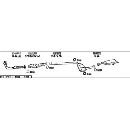 Система выпуска ОГ FONOS LN70042 HNN4CCZ 1201384274 2 Y4A4L изображение 0