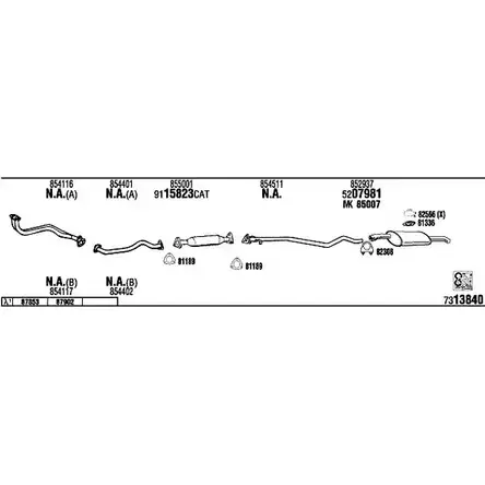 Система выпуска ОГ FONOS WTCSD OP40141A P7E JB 1201428486 изображение 0