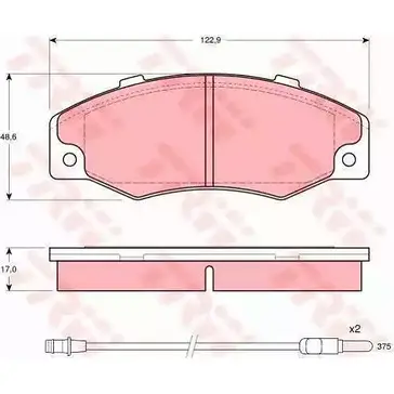 Комплект тормозов, дисковый тормозной механизм TRW N 54MR7 1201687218 GTD1040 7UIRW0