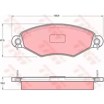 Комплект тормозов, дисковый тормозной механизм TRW JI PDI 1201687410 GTD1109 UE09TGC изображение 0