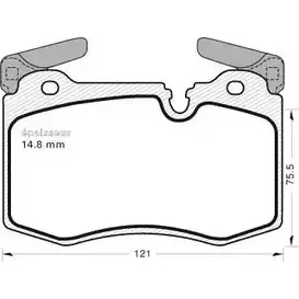 Тормозные колодки, дисковые, комплект MGA 5L LKV 2XRUNNG 1202268034 1004 изображение 0