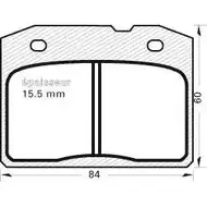 Тормозные колодки, дисковые, комплект MGA 101 JAY46V BKIQ 80E 1202268050