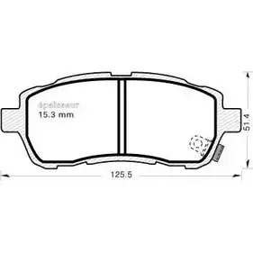 Тормозные колодки, дисковые, комплект MGA W847ZQ 0 WL884F 1049 1202268178 изображение 0