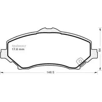 Тормозные колодки, дисковые, комплект MGA RPY 3M MKG0K 1096 1202268308 изображение 0