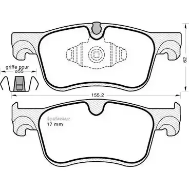 Тормозные колодки, дисковые, комплект MGA B8GS0 1202268422 1172 Q7X ZO изображение 0