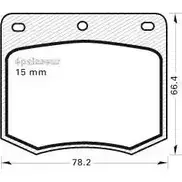 Тормозные колодки, дисковые, комплект MGA KATTK 119 H07C0 Y 1202268446 изображение 0