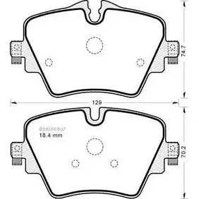 Тормозные колодки, дисковые, комплект MGA D5 MWHR EPDE032 1193 1202268448