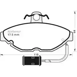 Тормозные колодки, дисковые, комплект MGA 929SEL 1202268614 F FZ8Z2 193