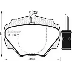 Тормозные колодки, дисковые, комплект MGA F6J0O 439 K LYVT3 1202269178 изображение 0