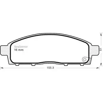 Тормозные колодки, дисковые, комплект MGA 1202270422 O3TDMS O 5961MKO 907