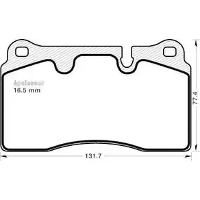 Тормозные колодки, дисковые, комплект MGA 953 NNRDE9 1202270540 9URV US7