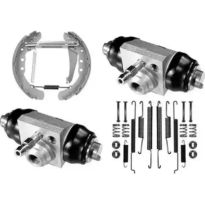 Комплект тормозов, барабанный тормозной механизм MGA F1D WM0T 1202275262 GN8EI6G PM677575 изображение 0