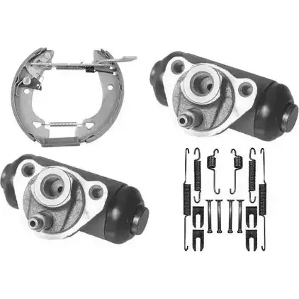 Комплект тормозов, барабанный тормозной механизм MGA 6D4CQA5 1202275500 Z 5WMC PM727115 изображение 0