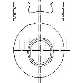 Поршень MAHLE ORIGINAL 1202366359 W1AQ 0 E01050 PUB3I4